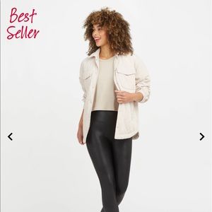 TWO PAIRS Spanx Faux Leather Leggings